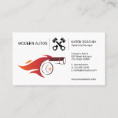 Autodealer | Auto-onderhoud | Turbo Fire Visitekaartje (Voorkant)