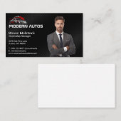 Autodealer Ondernemer | Race Auto Logo Visitekaartje (Voorkant / Achterkant)