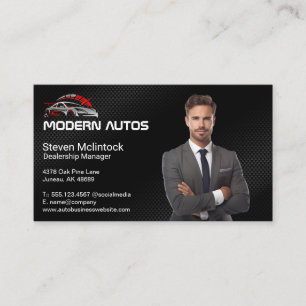 Autodealer Ondernemer Race Auto Logo Visitekaartje