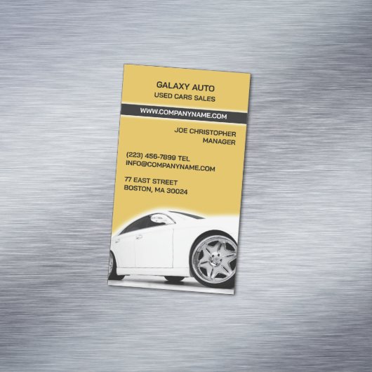 Autodealerreparatie Magnetisch Visitekaartje (Voorbeeld)