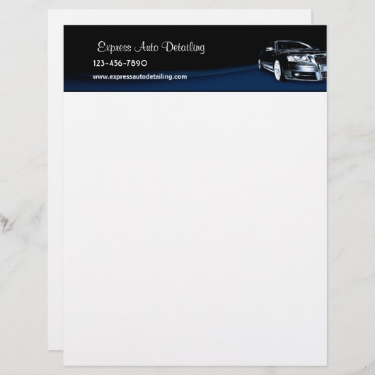 autodealerschap briefhoofd sjabloon (Voorkant / Achterkant)