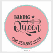 Autodecal voor bakbedrijf sticker (Vel)