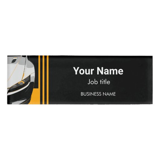 Autodecoratie Professioneel Autowasbedrijf Naambadge (Voorkant)
