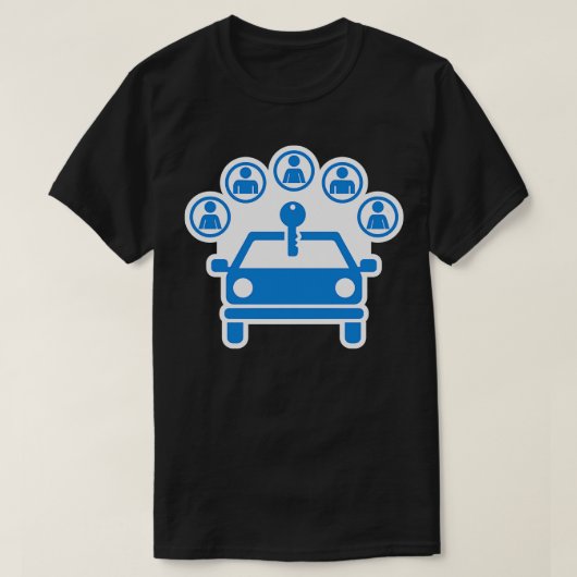 autodelen t-shirt (Design voorkant)
