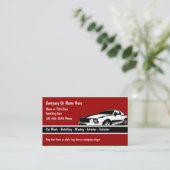 Autodetail-bedrijfskaarten Visitekaartje (Staand voorkant)