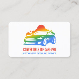 Autodetail kleurrijk visitekaartje