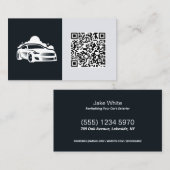 Autodetailhandelaar Douane QR Visitekaartje (Voorkant / Achterkant)