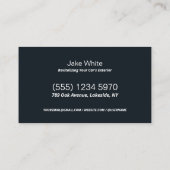 Autodetailhandelaar Douane QR Visitekaartje (Achterkant)