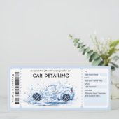Autodetailing Cadeaubon Kaart (Staand voorkant)