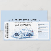 Autodetailing Cadeaubon Kaart (Voorkant / Achterkant)