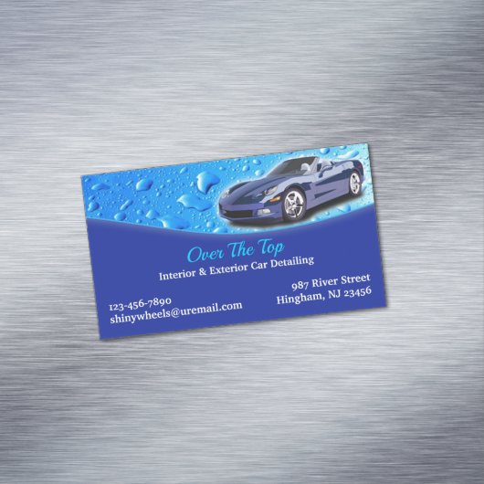 Autodetailing Magnetisch Visitekaartje (Voorbeeld)