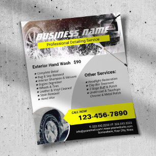 Autodetailing Powerwas Professionele Reiniging Flyer