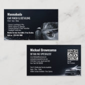Autodetailing Wassen Modern Professionele Auto Visitekaartje (Voorkant / Achterkant)
