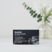 Autodetailing Wassen Modern Professionele Auto Visitekaartje (Staand voorkant)