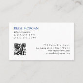 Autodetaillering, Rode Sportwagen, QR code Visitekaartje (Achterkant)