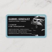 Autodetaillering tweetalig Visitekaartje (Achterkant)