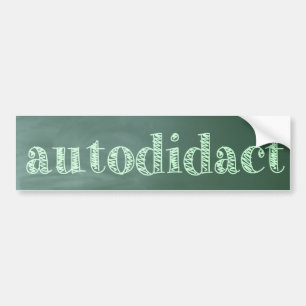 autodidact bumpersticker