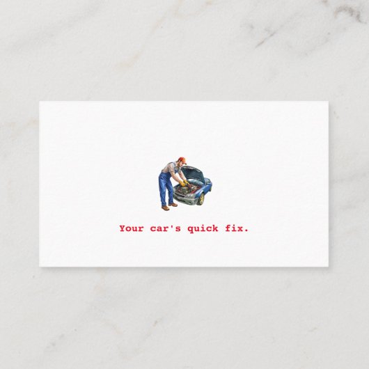 Autodiensten | Auto-onderdelen Visitekaartje (Achterkant)