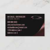 Autodriver voor koper, autoreparatie, huur visitekaartje (Achterkant)