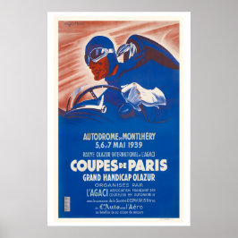 Autodrome van Montlhery Frankrijk Automobiel Rally Poster