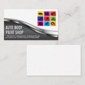 Autogarage | Auto Service Iconen Visitekaartje (Voorkant / Achterkant)