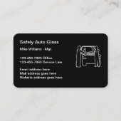 Autoglasinstallatie en reparatie visitekaartje (Voorkant)