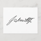 Autograaf Handtekening van Mormon Prophet Joseph S Briefkaart (Voorkant)