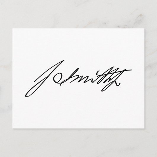 Autograaf Handtekening van Mormon Prophet Joseph S Briefkaart (Voorkant)