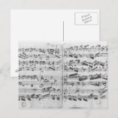 Autograaf van de partita "Sei gegruesset" Briefkaart (Voorkant / Achterkant)