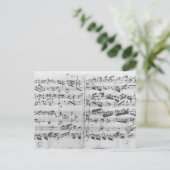 Autograaf van de partita "Sei gegruesset" Briefkaart (Staand voorkant)