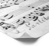 Autograaf van de partita "Sei gegruesset" Poster (Hoek)