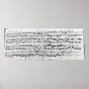 Autograaf van de partita "Sei gegruesset" Poster