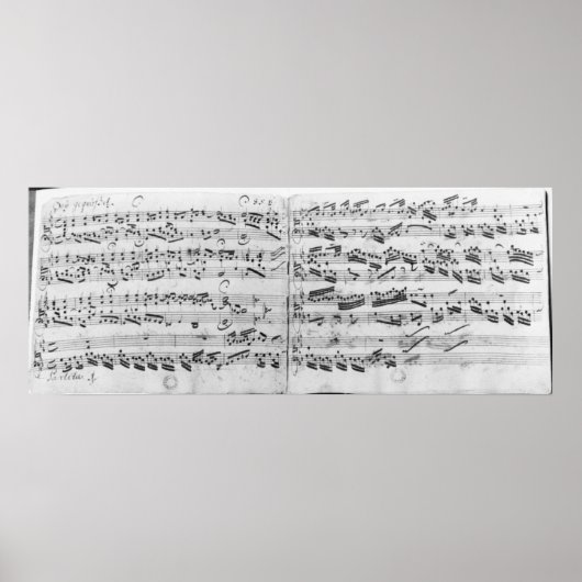 Autograaf van de partita "Sei gegruesset" Poster (Voorkant)