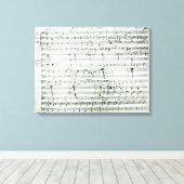 Autograafscore van 'Fragment aus dem' Canvas Afdruk (Insitu (Houten vloer))