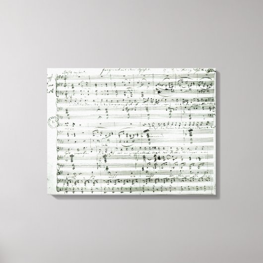 Autograafscore van 'Fragment aus dem' Canvas Afdruk (Voorkant)