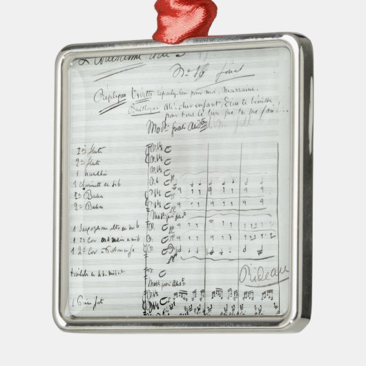 Autograafscore van Wet III Metalen Ornament (Links)