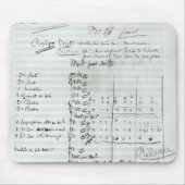 Autograafscore van Wet III Muismat (Voorkant)