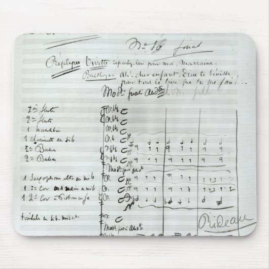 Autograafscore van Wet III Muismat (Voorkant)