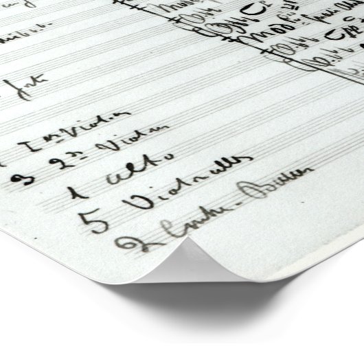 Autograafscore van Wet III Poster (Hoek)