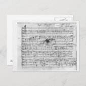 Autograafscore voor de gelode 'Trost' Briefkaart (Voorkant / Achterkant)