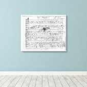 Autograafscore voor de gelode 'Trost' Canvas Afdruk (Insitu (Houten vloer))
