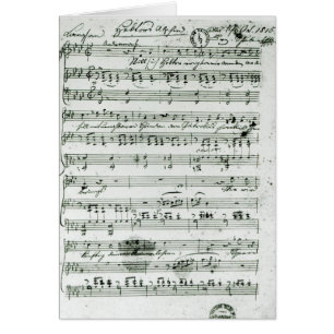 Autograafscore voor de geloze 'Hektors Abschied'
