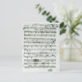 Autograafscore voor de geloze 'Hektors Abschied' Briefkaart (Staand voorkant)