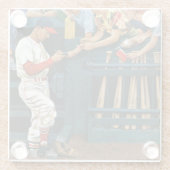 Autograafsessie Glazen Onderzetter (Achterkant)