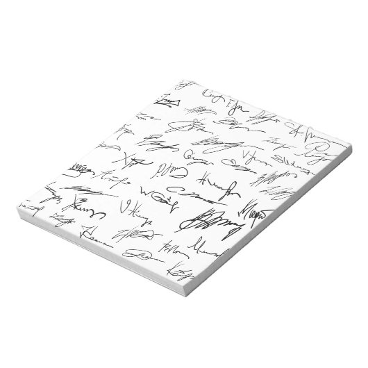 Autografiek Notitieblok (Linkerzijde)