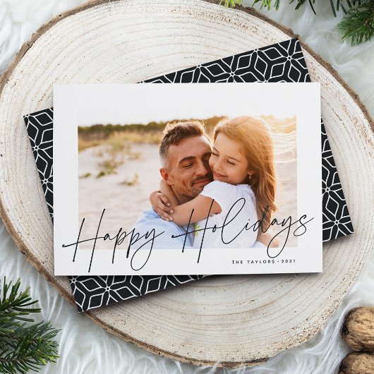 Autografiek | Prettige feestdagen Foto Feestdagenkaart