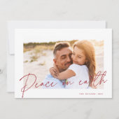 Autografiek | Vrede op aarde Foto Feestdagenkaart (Voorkant)