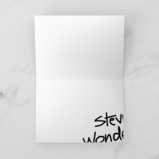 Autograph Birthday Kaart (Binnen)