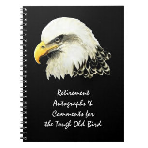 Autograph Comment Stoere oude vogel pensioen adela Notitieboek