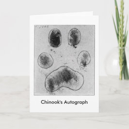Autograph van Chinook Feestdagen Kaart